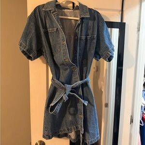 Abercrombie & Fitch Blue Denim Top